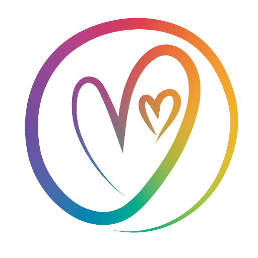 Rainbow heart icon