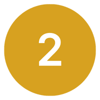 Number 2 in gold circle