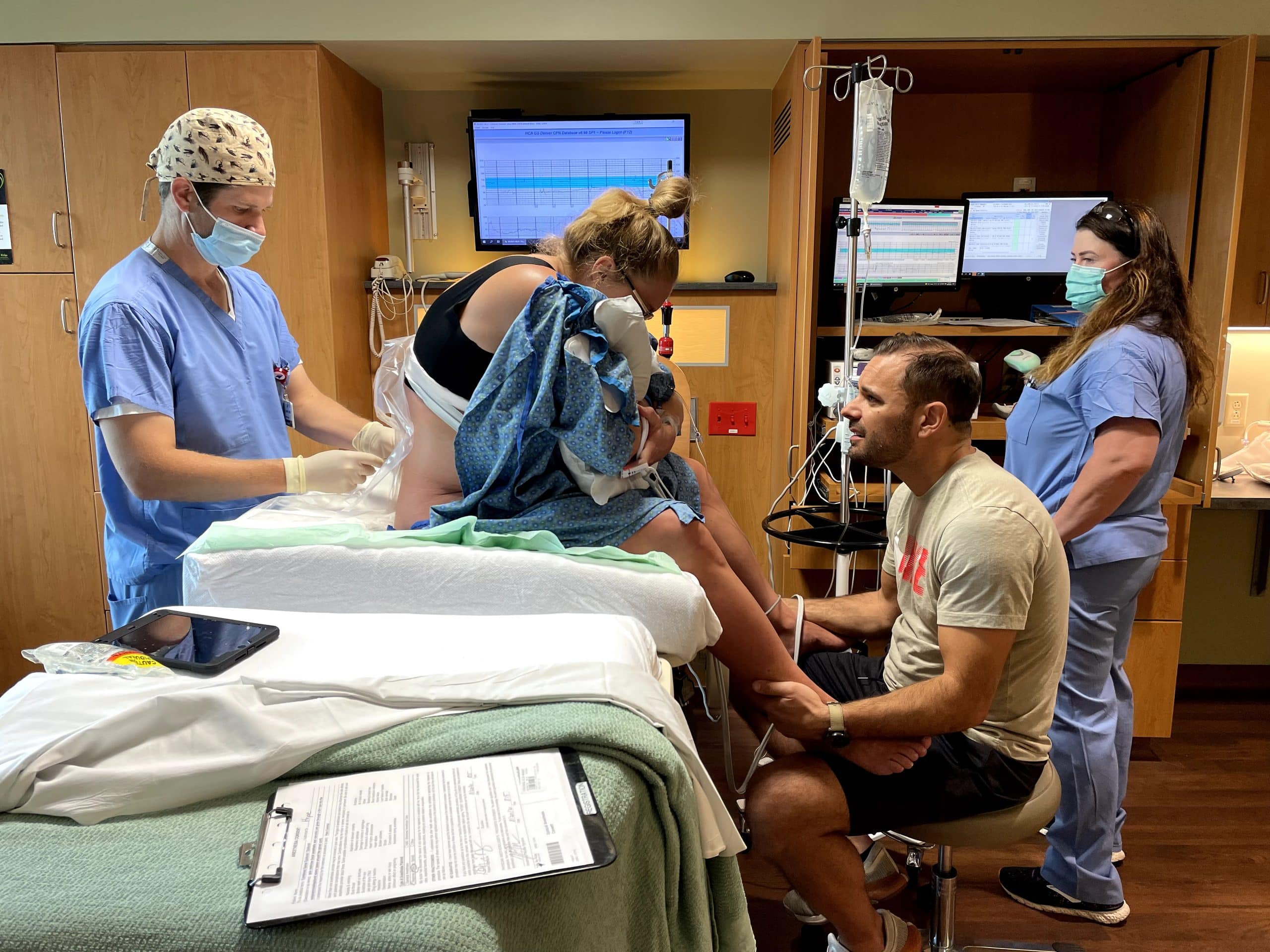 hospital birth epidural placement